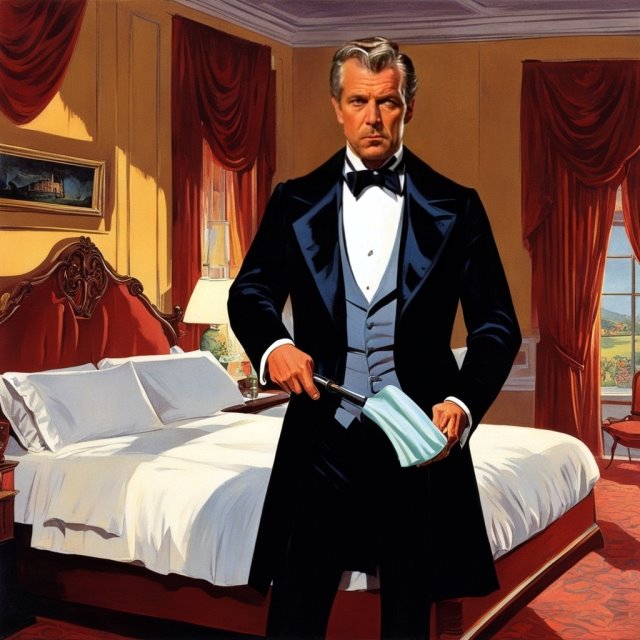 Ein Butler spielt falsch